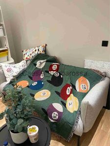 Blankets Billiards Knitted Blanket Picnic Mat Blankets Tapestry Sofa Cushion Travel Cloak Bedroom Decorative Outdoor Carpet Highquality x0711