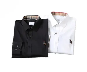 Camisa social masculina de grife Camisas formais de negócios Moda Casual Camisa de manga comprida m-3xl#02
