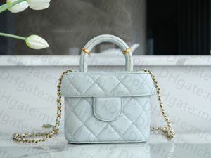 10A Top Quality 23S Flap Bag Knitted Sheepskin Checkered Handle Shoulder Bag Luxury Designer Bag