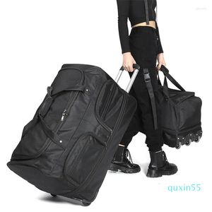 Suitcases Men Woman Business Trolley Wheel Large Capacity Shoulders Travel Bag Student Rolling Luggage Backpack