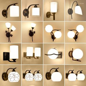 Wall Lamp Modern Indoor LED Crystal Light Bedside Bedroom Applique Sconce Bulb Interior Headboard Lights Room Decor