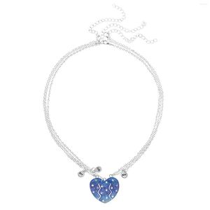 Chains Love Divided Into Three Parts And Added With Scallions Drops Of Oil Crystal Charms For Jewelry Making Broken Heart Pendant