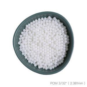 3/32 インチ (2.381mm) デルリン (POM) プラスチックソリッドボール、バルブコンポーネント、ベアリング、ガス/水用途用