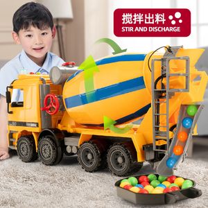 Aircraft Modle Large Engineering Mixer Truck Simulation Children s Toy Set Cement Car Flash Music Model Boys Birthday Gift 230710