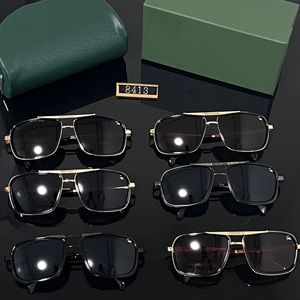 Luxurys Designer-Sonnenbrillen, modische, klassische Sonnenbrillen für Herren, quadratischer Metallrahmen mit goldenem Rahmen, Herren-Sonnenbrillen im Vintage-Stil, Schutz-Designer-Brillen