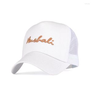 Ball Caps Fashion Embroidery English Alphabet Hat Men Women Baseball Mesh Sun Hats Men's Cotton Hip Hop Bone Trucker Gorra Cap