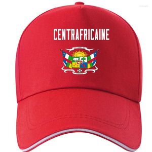 Ball Caps CENTRAL AFRICAN Cappello maschile Nome personalizzato gratuito Numero Caf Nation Flag Centrafricaine French Print Po Berretto da baseball