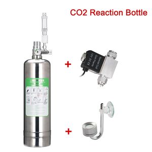 Air Pumps Accessories Aquarium CO2 Generator system Kit Stainless Steel Cylinder System Carbon Dioxide Reactor For Plant Fish 230711