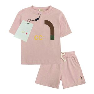 I lager Barn Barn Designers Kläder Småbarn Pojkar Klädset Sommar Baby Kortärmad T-shirt Shorts 2 ST Dräkt För Barn Kläder Träningsoverall