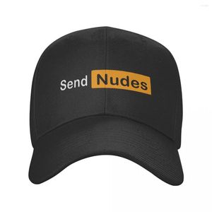 Ball Caps Classic Send Nudes Baseball Cap Männer Frauen Benutzerdefinierte Einstellbare Erwachsene Papa Hut Sommer Hüte Snapback