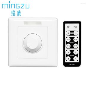 Controllers Dimming Switch Of LED Lamp 0-10V Signal PWM5V Or PWM10V Wall Mounting Knob Panel Downlight Degree Adjustment IR Remote