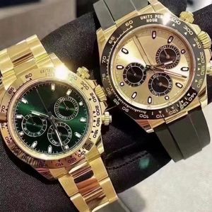 Hot Mens Watch Luksusowe zegarki od projektantów 41 MM Dial Automatyczne mechaniczne moda Stal nierdzewna i gumowy pasek Wodoodporne zegarki Bez pudełka