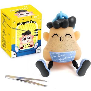 Novità Giochi Pimple Popper Toy Skin Picking Fidget Toy Giocattolo antistress Rimozione punti neri Asmr Tricillomania Squishy Fidget Toy Hair 230710