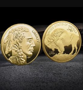 Arts and Crafts Commemorative coin Gold plated coin commemorative medal