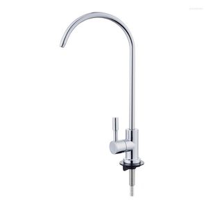 Bathroom Sink Faucets ABHU 1/4 Inch Stainless Steel Faucet Water Filter Tap For Kitchen Rotation Fast Connection Drinking