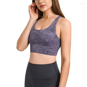 Yogaoutfit MYS Sport BH Plus Size Högt stöd Impact Cross Back Blus Gym Underkläder Dam Push-up Träning Snabbtorka löpartoppar