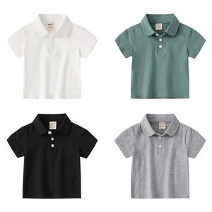 Camisetas sólidas para crianças, polos, algodão, verão, qualidade, infantil, camisetas, roupas para bebês, roupas infantis 230711