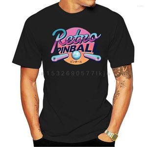 Herr T-shirts Retro Flipper Pinball Game | Sommarmode Rolig högkvalitativ utskrift Casual bomullshudvänlig och mjuk T-shirt