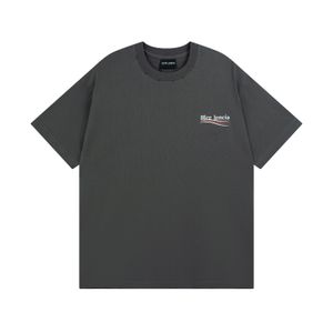 BLCG LENCIA 2023 Sommarnyhet 250g 100% bomullstyg T-shirt Herr Högkvalitetstryck Färg Dropsleeve Lösa t-shirts Oversize toppar 2023248