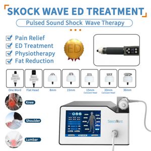 Annan skönhetsutrustning Pekkontroll för att behandla Ed Shock Wave Fysioterapiutrustning Chockvågsterapi Smärtlindringsinstrument