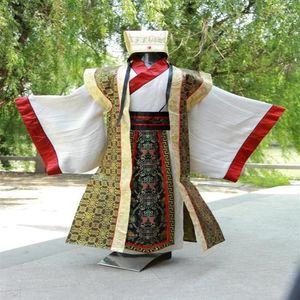 2018The 新しい夏カンフー制服中国の伝統的な男性服唐の衣装ドラゴン古代皇帝スーツTB3093