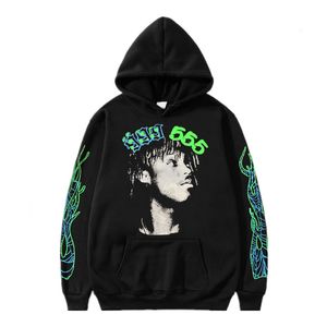 Herrtröjor tröjor designer kläder män hip hop ung thug spindel hoodie toppkvalitet sammet tröja 555 tröjor kvinnor s-2xl