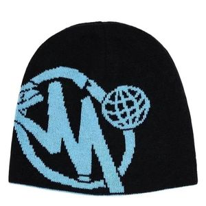 BeanieSkull Kepsar Estetiska Pullover Hattar Män Kvinnor Streetwear Höst Vinter Stickning Beanie Kpop Mode Hiphop Unisex Keps Ull Varm Kall 230710