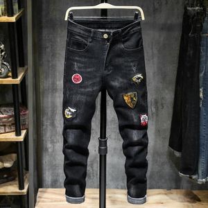 Men's Jeans Spring Summer European Goods 2023 Stylish Slim High Stretch Skinny Qaulity Drop Ship