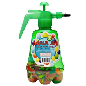 Sand Play Water Fun Air Balloon Pumping Station And Inflator Hand Filler With 500 Balloons For Kids Outdoor 230711