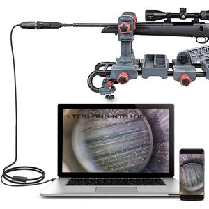 Teslong Rifle Borescope, Bore Camera Gun Cleaning Camera - Fits .20 Caliber & Larger-Hunting Shooting Firearms Visual Barrel Inspection Tool(45inch-Flexible)