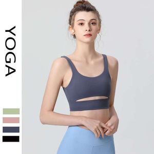 Kvinnor Crop Top Tank Top Summer Ebb Designer Als Yoga Bra Kvinnor Ny kollektion Socksäker sporttank Top Hollow Back Fiess Training Sports BH