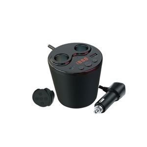 Lettore MP3 Bluetooth per auto Trasmettitore FM per auto Disco U Lettore audio per scheda TF Caricatore rapido Kit adattatore di alimentazione per accendisigari doppio