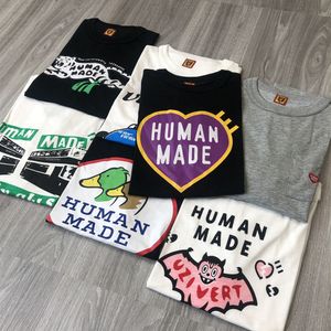 Herren-T-Shirts 666 23SS HUMAN MADE Harajuku-T-Shirt Luxusmarke QUAlity Slub Cotton Casual Short Sleeve Clothing Tops Tees For Men 230711