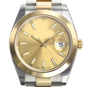 2023 QC Check DJ Factory 3235 Movimento Automático Alta Qualidade 41mm 126303 Masculino Aço Dourado Moldura Suave Dial Champanhe Índice Relógio Masculino