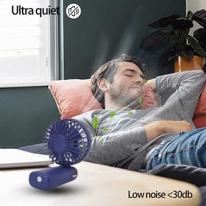 Fãs elétricos portátil mini ventilador usb recarregável mão dobrável ventilador de mesa viagem acampamento pequeno ventilador elétrico escritório doméstico com pescoço