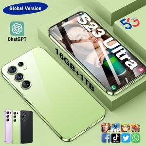 S23 Ultra New Smartphone Android Dual Sim 6800mAh 7.0 Hd Screen Cell Phone Pro Unlock Global Version 5g Mobile Phones Original