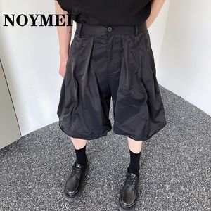 Herren Shorts NOYMEI Sommer Personalisierte Doppel Schicht Twisted Stahl Draht Design Männer Casual Darkwear Einfarbig Männliche Hosen WA1279 230710