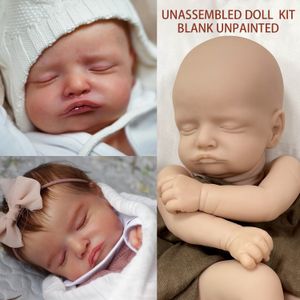 Lalki 20 cali Vinyl Reborn Doll Kit Hand Made Baby Rosalie Supply DIY Toy Diy 230710