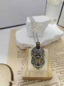 Chains Chinese Style Ancient Armor Pendant Men's Necklace Vintage Domineering Punk Hip Hop Trend College Handsome Boyfriend Gift