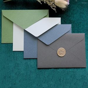 Embalagem para presente 20 pçs/lote Textura de veludo vintage Envelopes ocidentais C6 Envelope para cartas Convite para festa de casamento