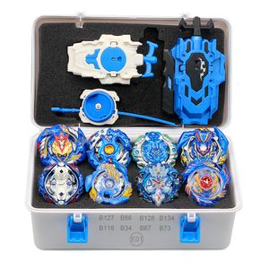 Spinning Top Leksaker med Guld Tomy Launcher Beyblade Burst Arean Bayblades Bables Set Box Bey Blade Leksaker För Barn Metal Fusion Gift 230711