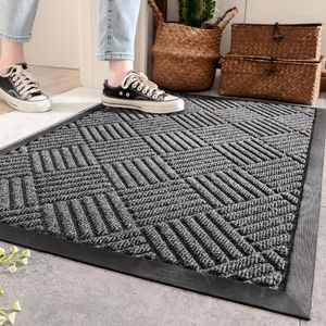 Teppiche Home Outdoor Fußmatte Nordic Commercial Polypropylen Rutschfestes Fußpolster Gummiteppichboden Willkommen