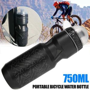 Su Şişesi 750ml Dağ Bisikleti Bisiklet Bisikleti Su İçme Şişesi Açık Hava Sporları Plastik Plastik Taşınabilir Kullanışlı Su Isıtıcısı İçki Yazılımı CSV