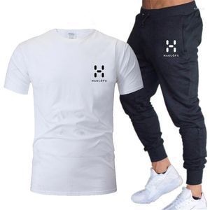 Erkek Trailtsits 2023 Marka Yaz T-Shirt Pantolon Takım Leisure Fitness Jogging Pants Hip Hop Moda Spor Giyim