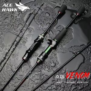 Boat Fishing Rods ACE HAWK AG Venom 1.68m/2.1m BFS Fishing UL Rod Hollow Tip Flow Area Trout Ultra Light Travel Rotary Arm Bucket 230711