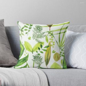 Capas de sofá com folhagem para almofadas para decoração de fronhas de sala de estar