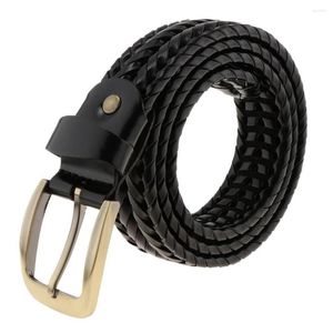 Cinture Cintura elastica intrecciata da 3,4 cm con fibbia in metallo per pantaloni corti