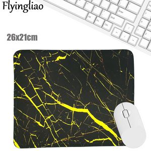 Желтый мрамор Nordic Style Mousepad для игрового ноутбука компьютерный настольный настольный коврик для мыши на запястье Rests Rests Mat Office Deskesy Accessories