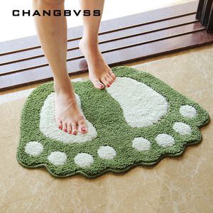 Banyo Paspasları Ayak Baskı Paspasları Slip Slip Banyo Halı Mat Tuvalet Tapete Para Banheiro Banyo Halı Banyo Ped Halılar Mikrofiber Mini Mats 230711