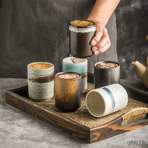 Kubki 200-300ml porcelanowy kubek do kawy filiżanki do espresso tradycyjny chiński Retro ceramiczna filiżanka do herbaty R230712